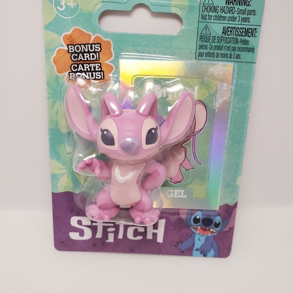 Disney Stitch Complete Set Of 5 Mini Figures W/ BONUS HOLOGRAPHIC CARDS - Picture 6 of 6